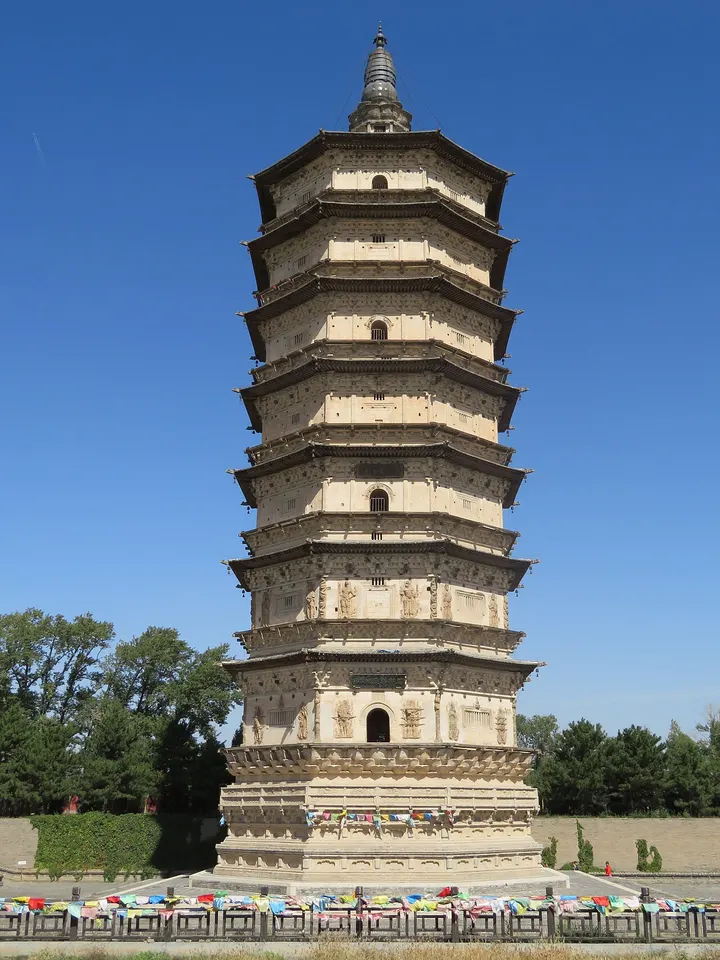 Wanbu Huayanjing Pagoda (White Pagoda) (万部华严经塔)
